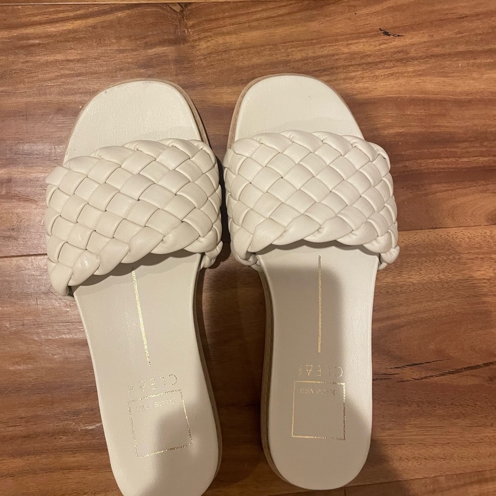 Dolce vita white sandals.